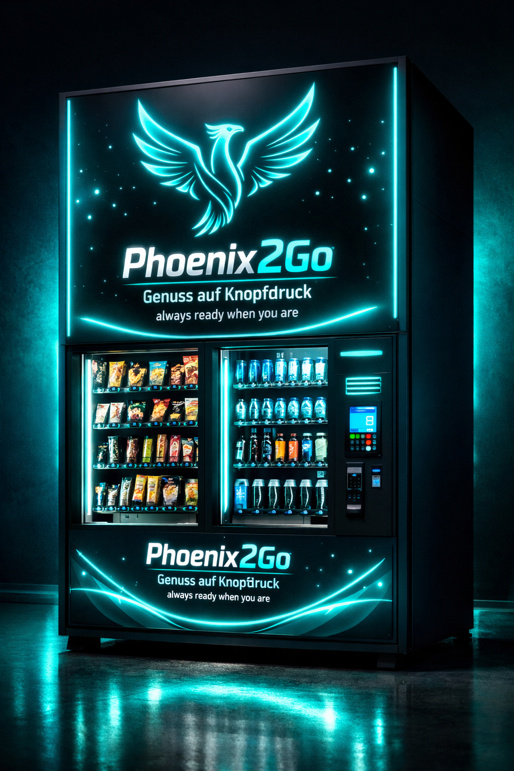 Phoenix2Go Vending Machine Mockup
